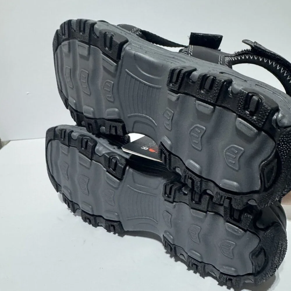 Bass Outdoors Mens Trail Sandals Black Size 6.5 M